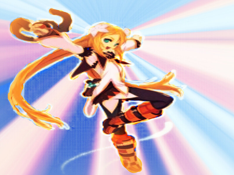 anime character in action pose