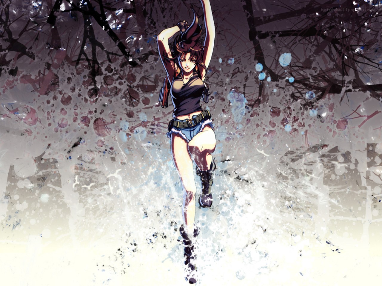 anime character in action pose
