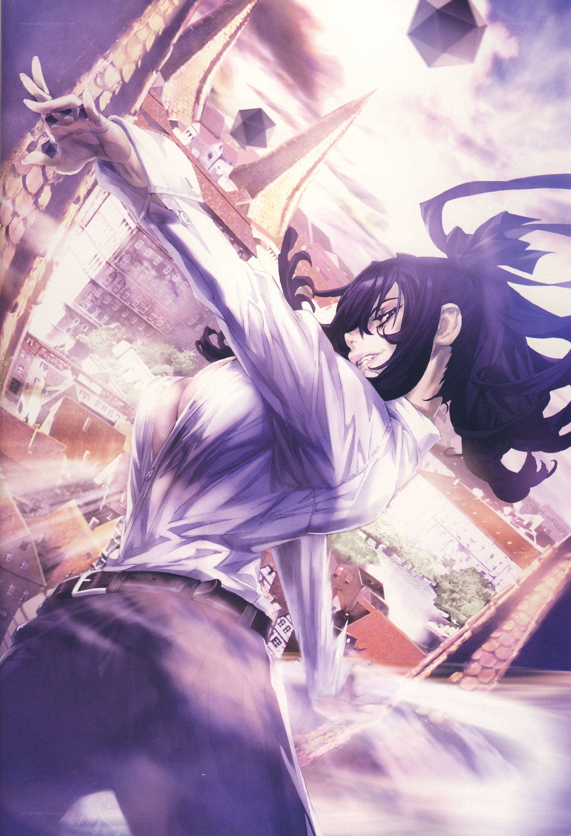 anime character in action pose