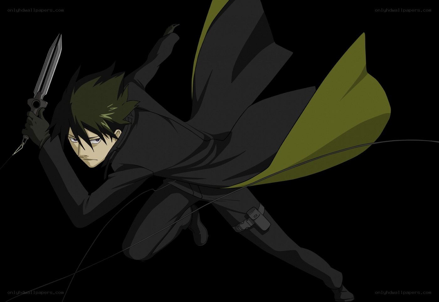 anime character in action pose
