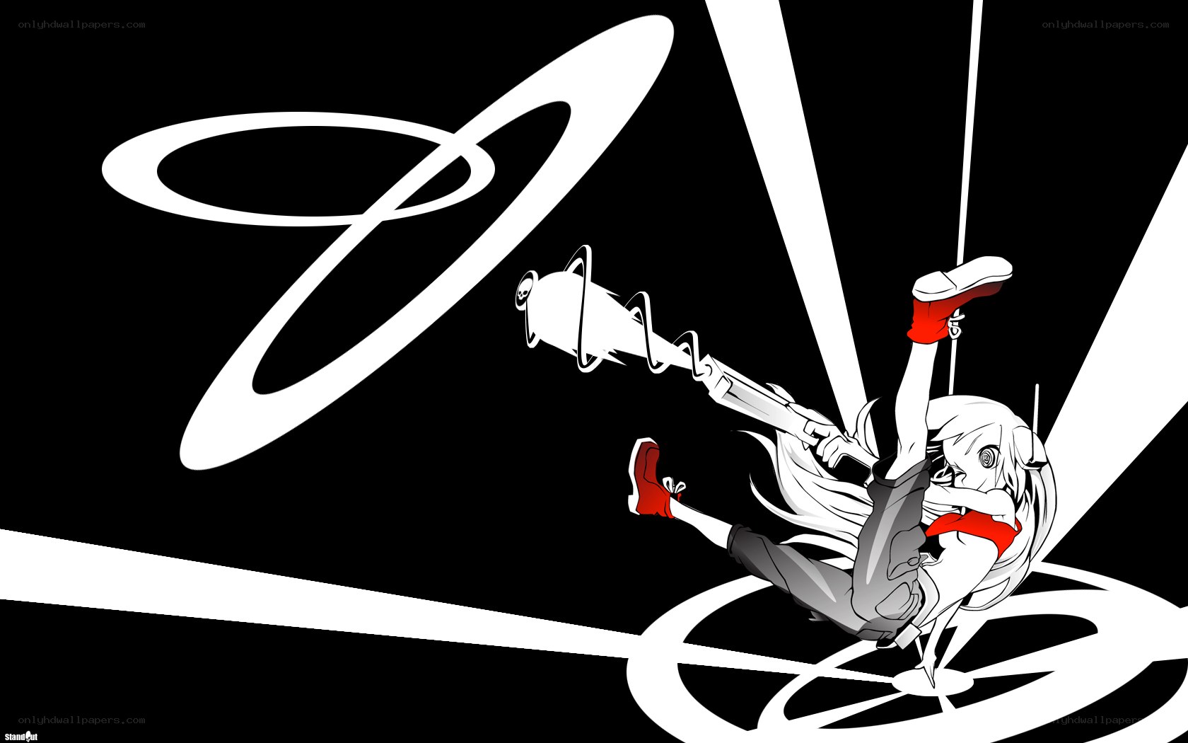anime character in action pose