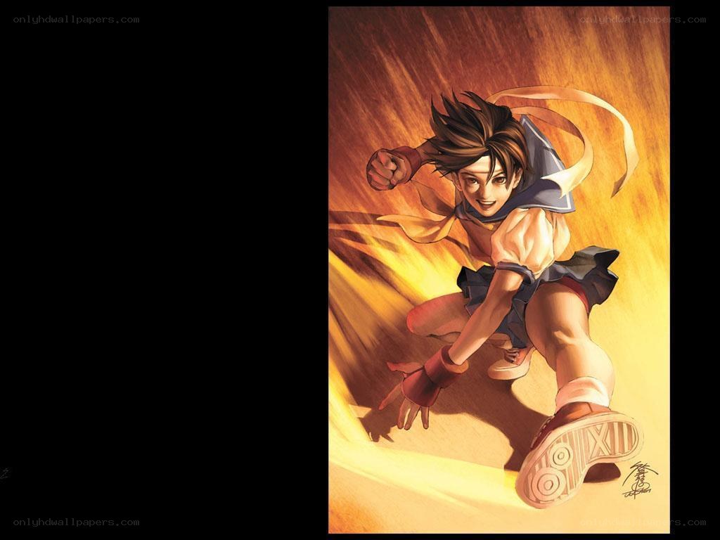 anime character in action pose