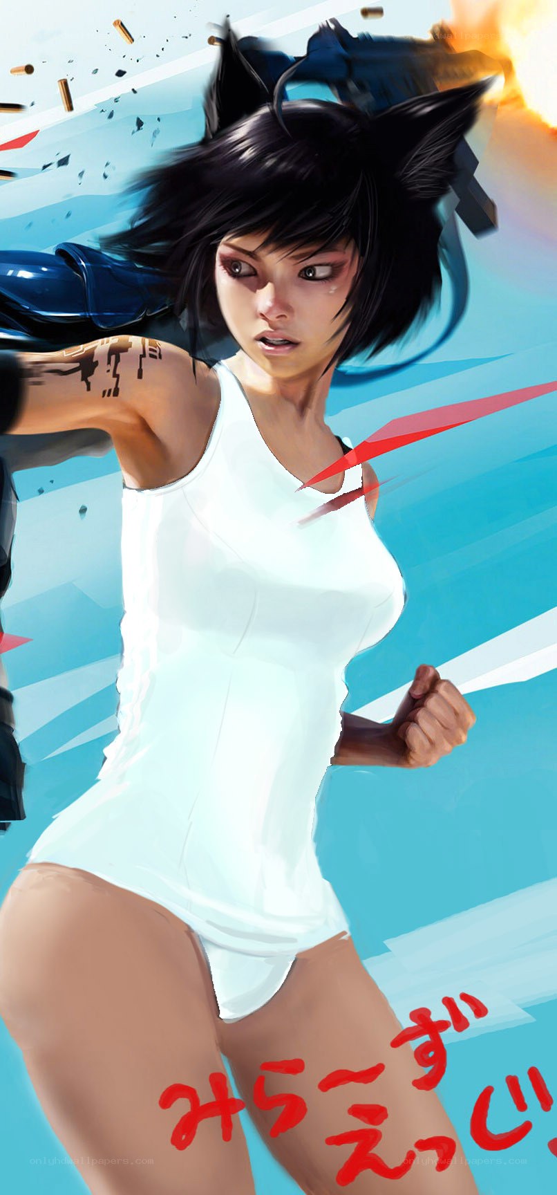 anime character in action pose