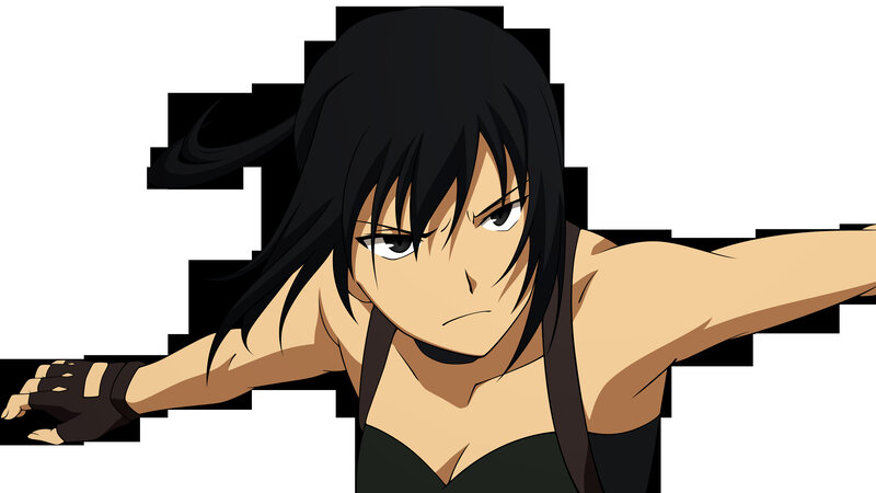 anime character in action pose