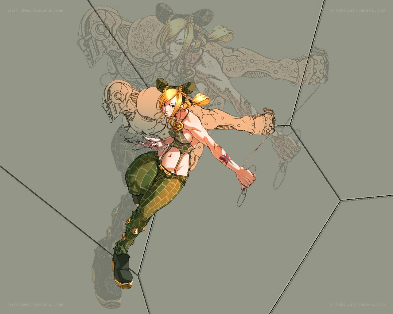 anime character in action pose