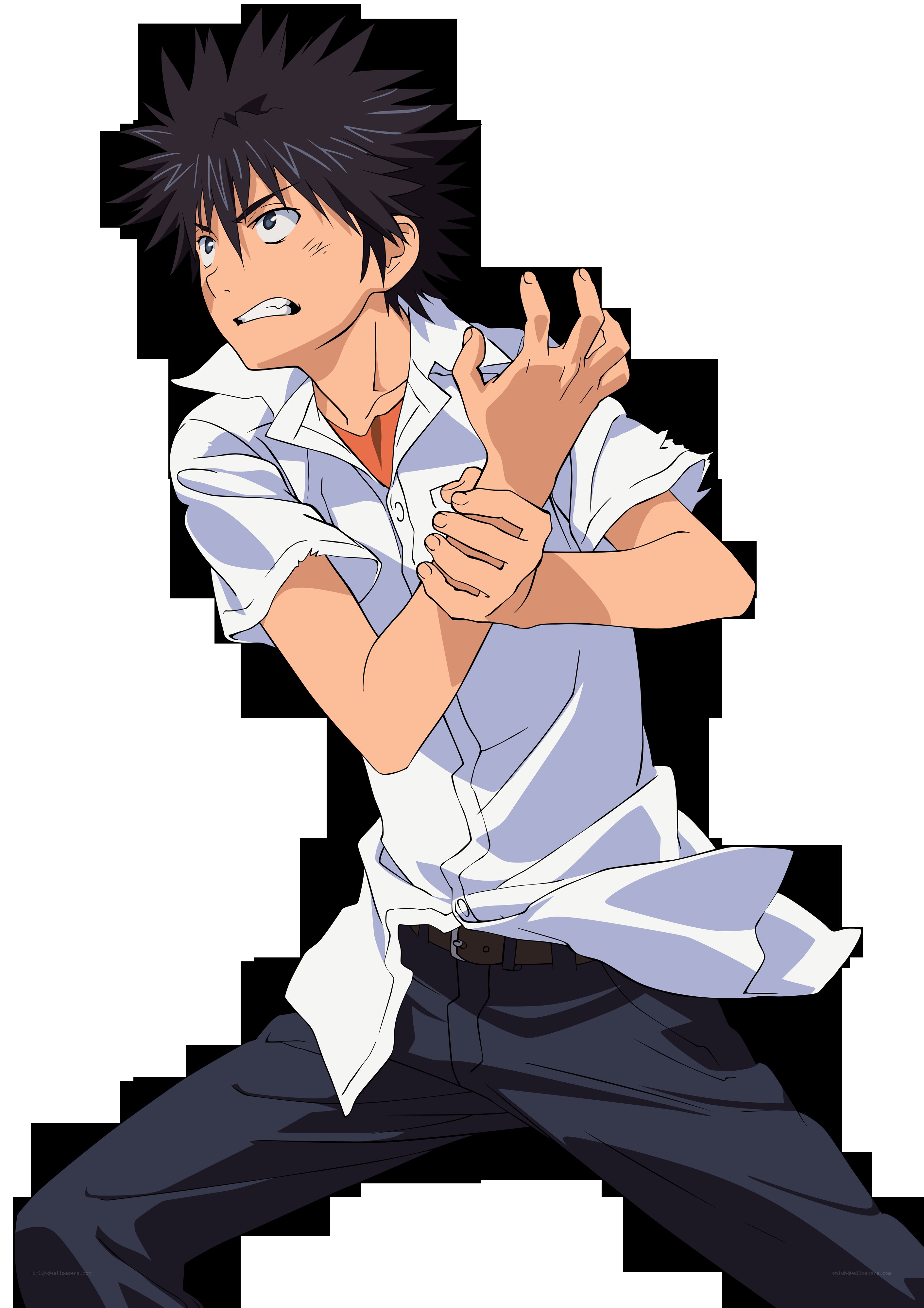 anime character in action pose