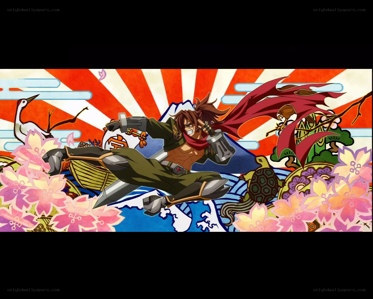anime character in action pose