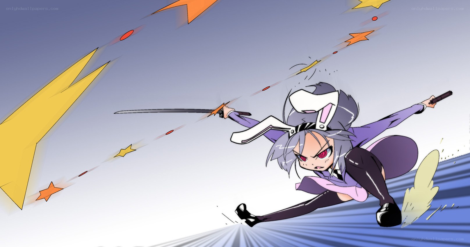 anime character in action pose