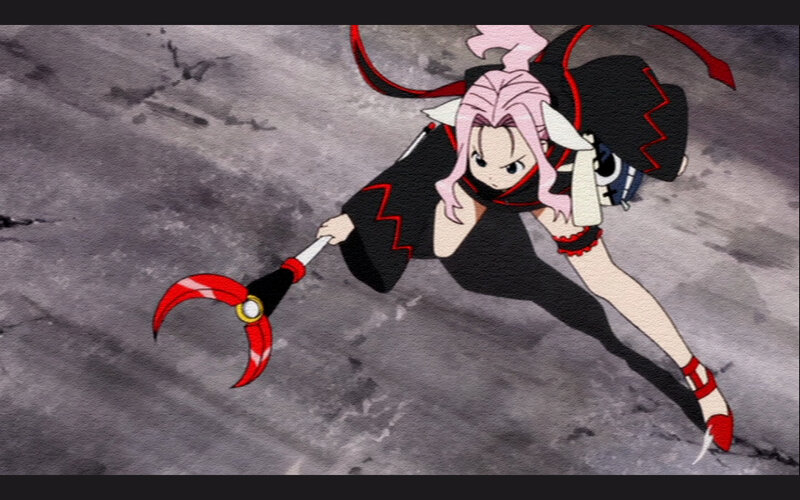 anime character in action pose