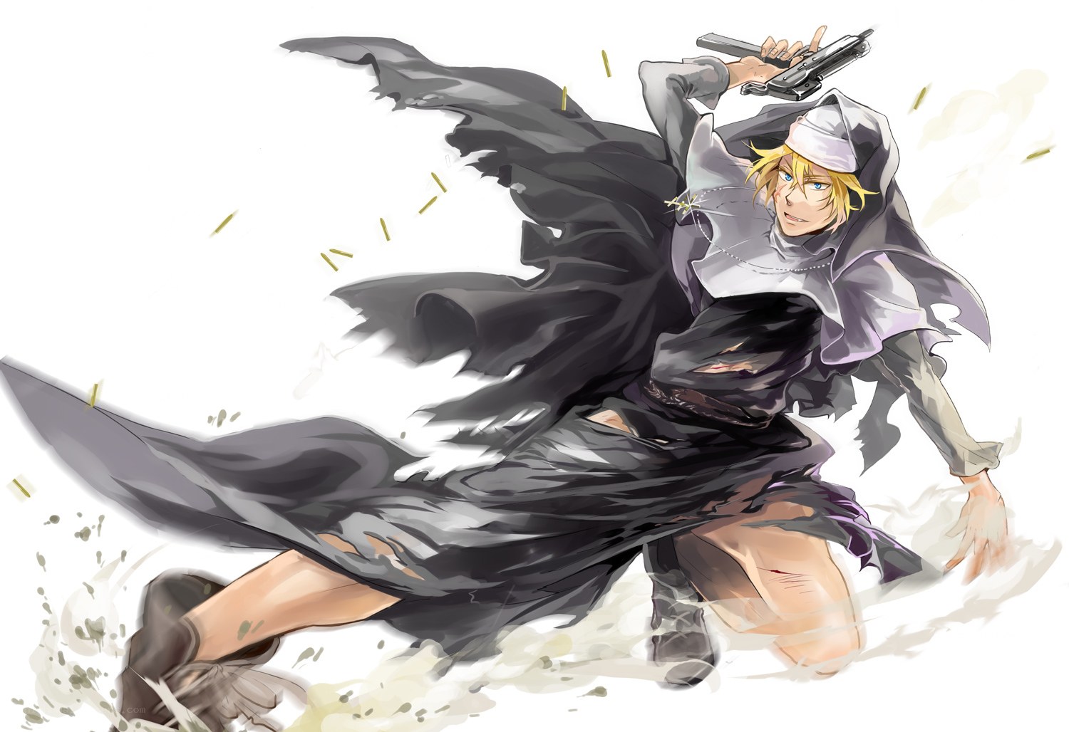 anime character in action pose