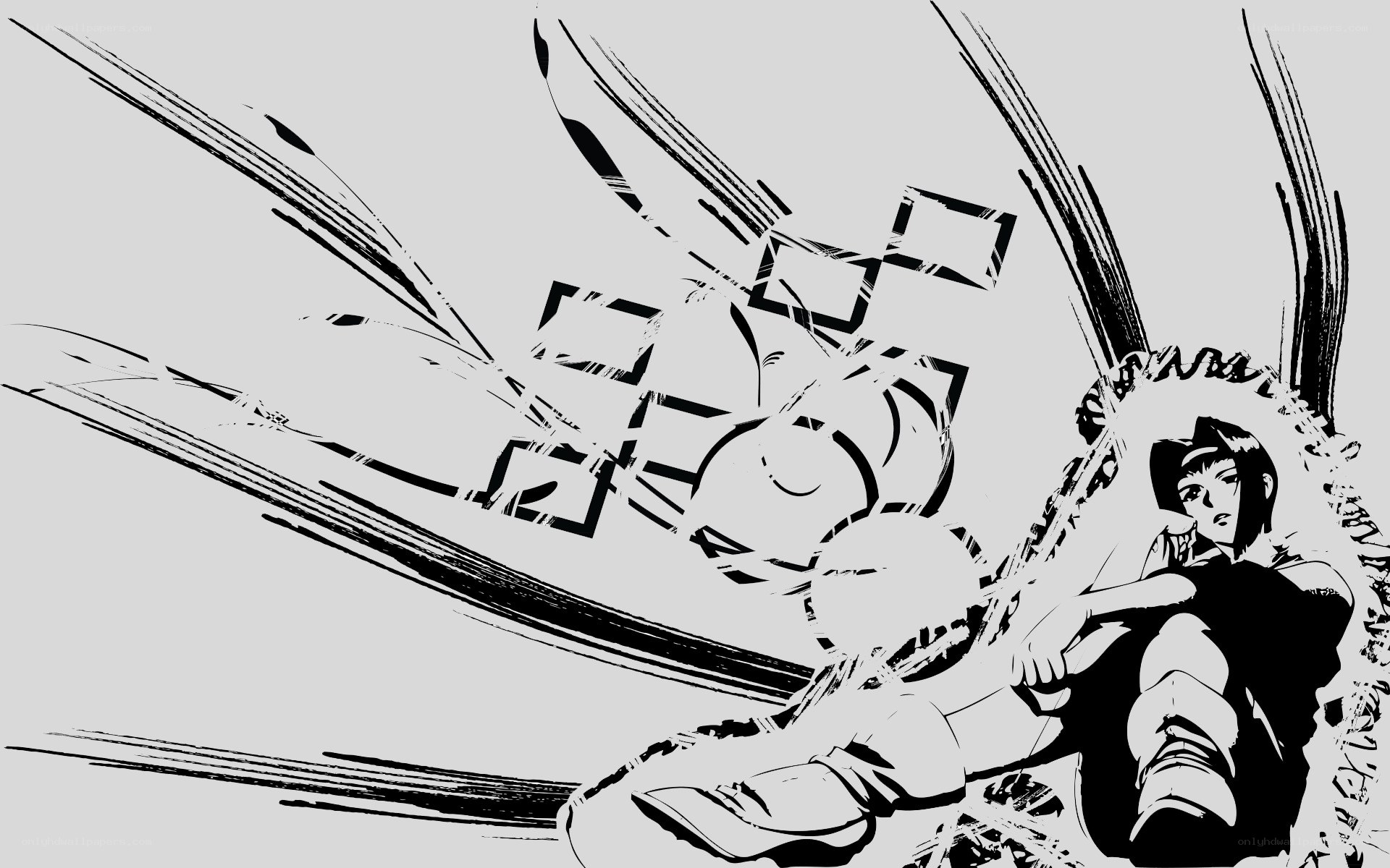 anime character in action pose