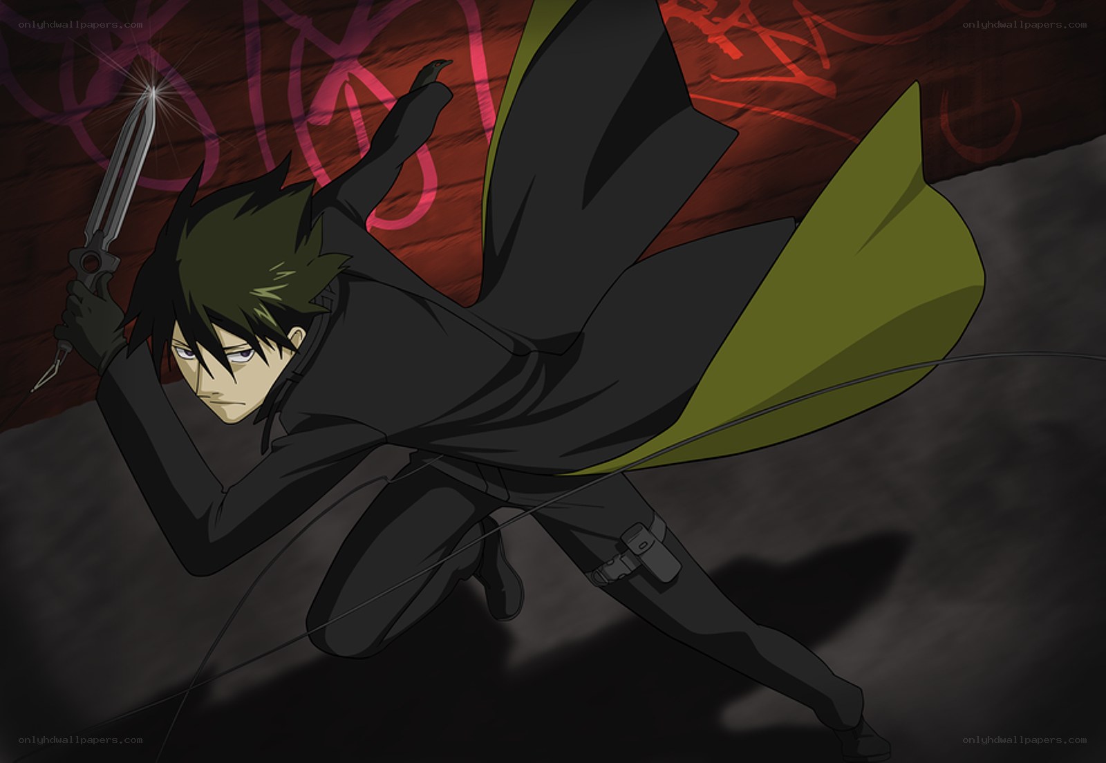 anime character in action pose