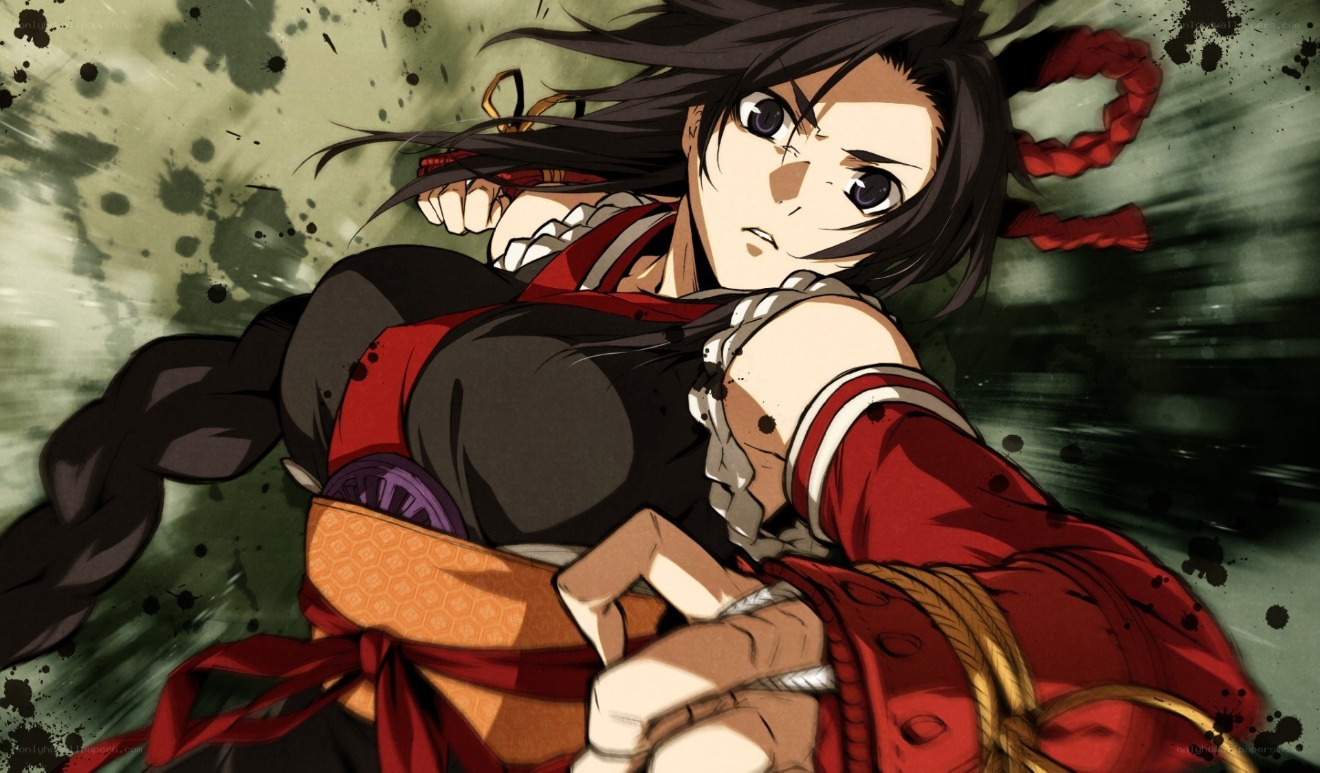 anime character in action pose