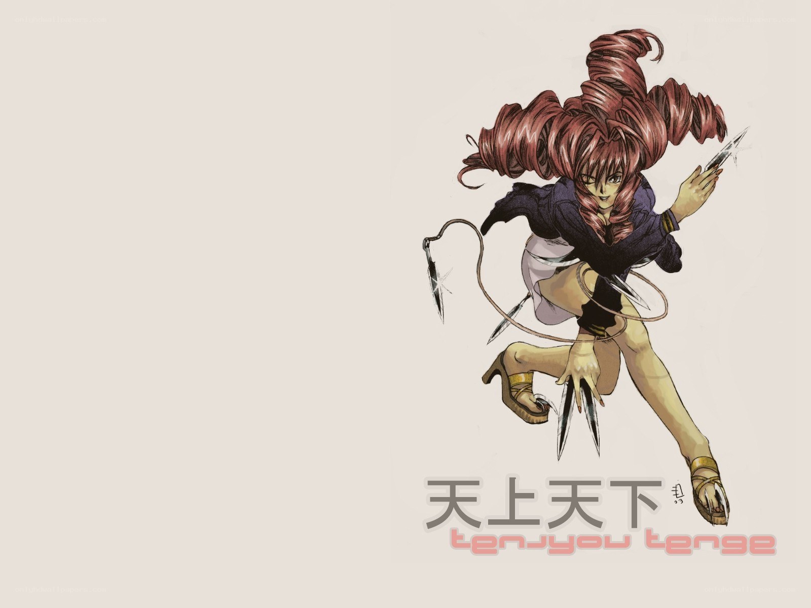 anime character in action pose