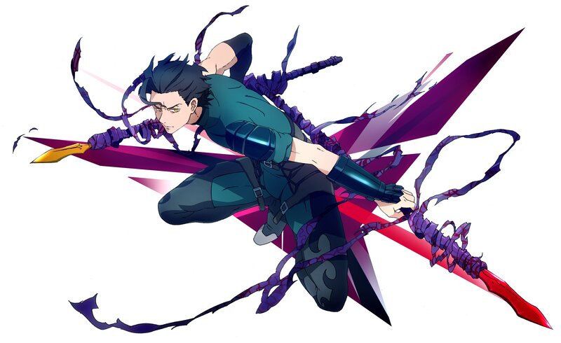 anime character in action pose