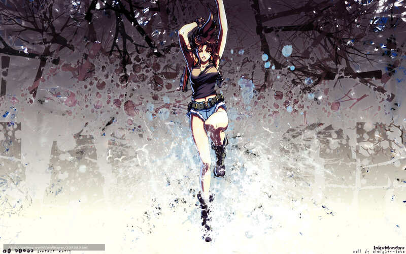 Anime character in action pose