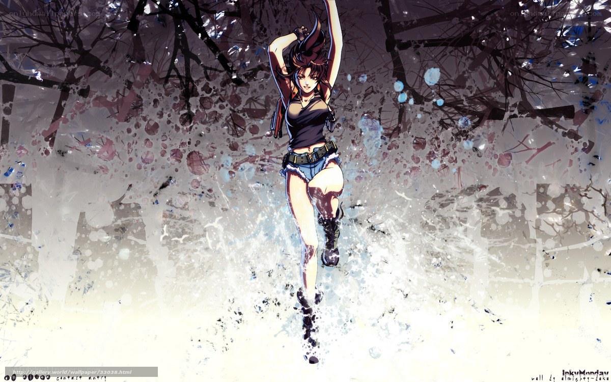 Anime character in action pose