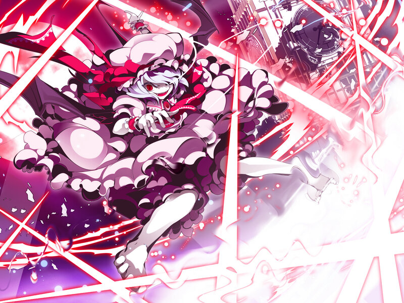Anime Character in Action — Purple, Dramatic