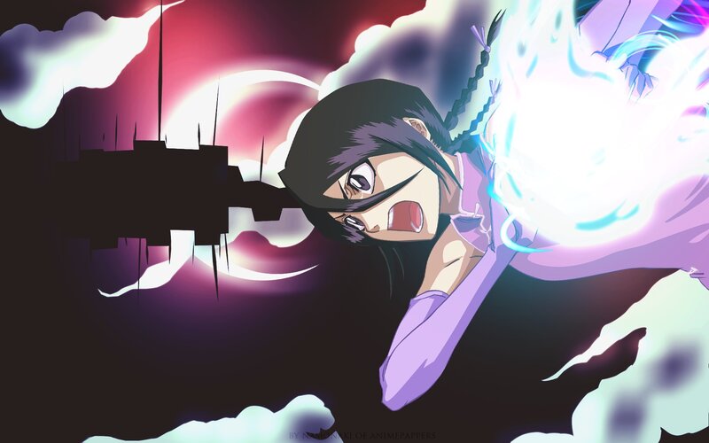 Anime Character in Action — Purple