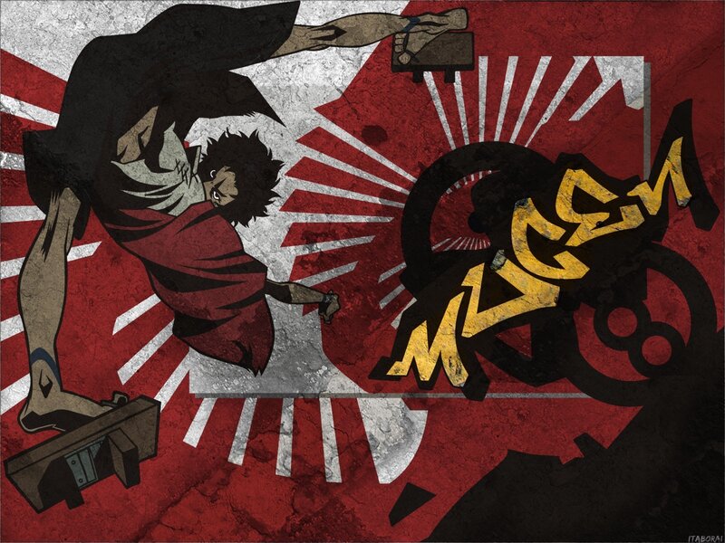 Anime Character in Action — Red, Dramatic, Manga, Swords