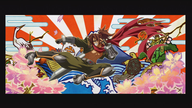 Anime Character in Action — Red, Dramatic, Spring
