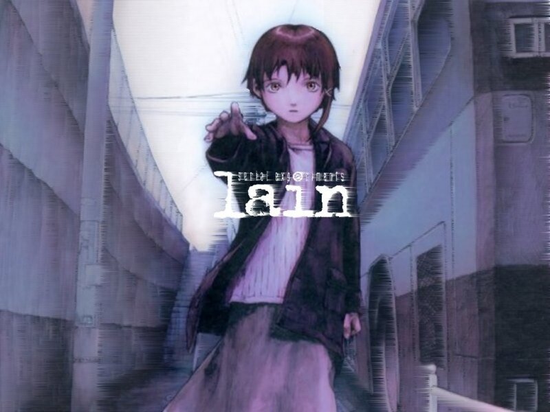 Anime character in alleyway