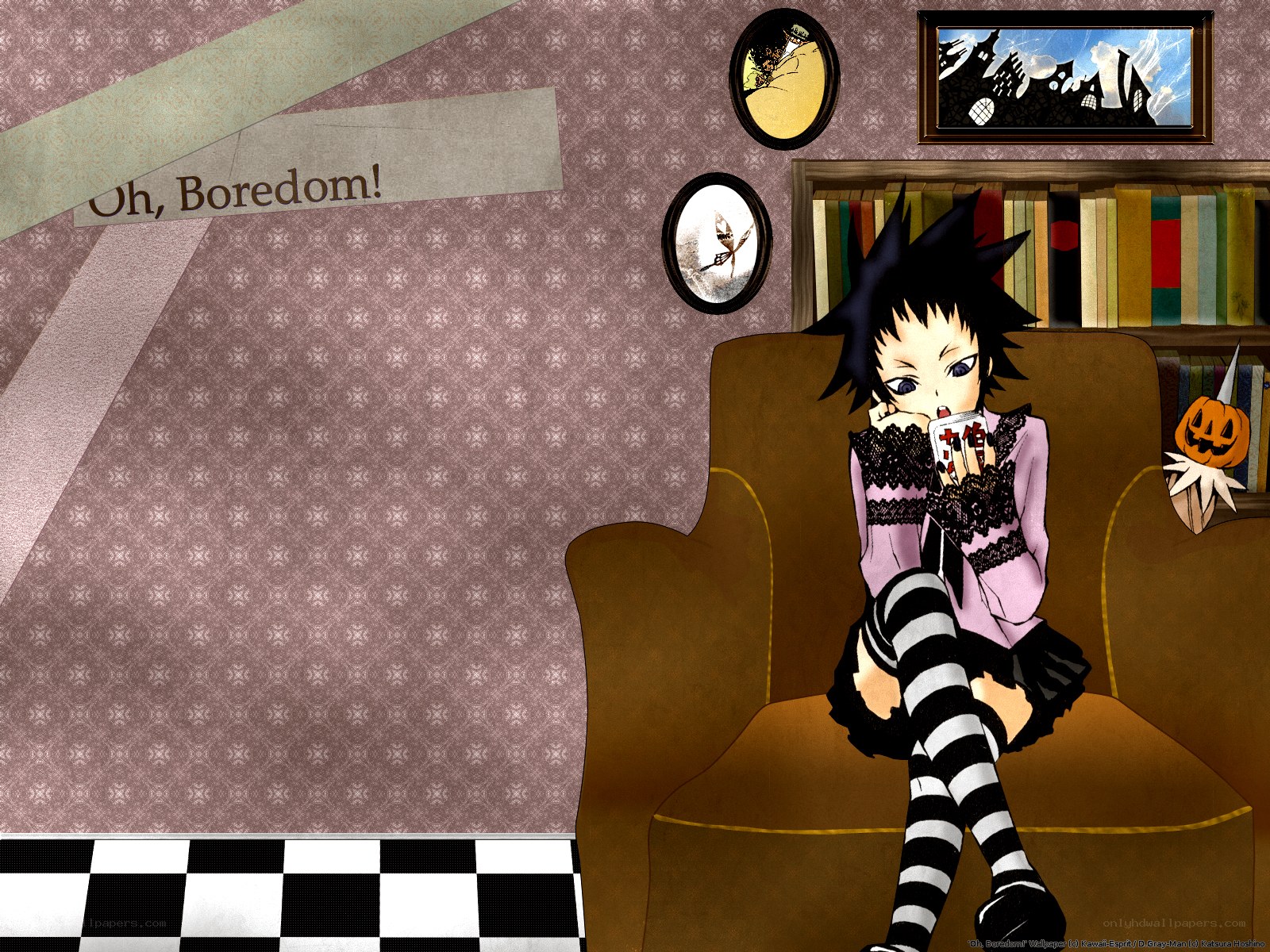 anime character in armchair