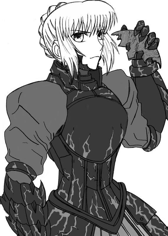 anime character in armor