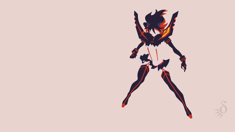 Anime Character in Armor — Black, Dramatic, Digital Art