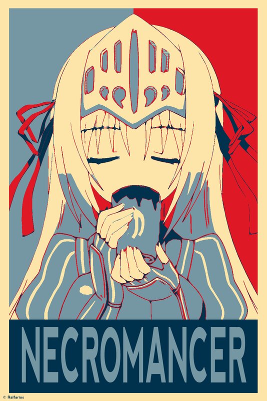 Anime Character in Armor — Blue, Dramatic, Illustration