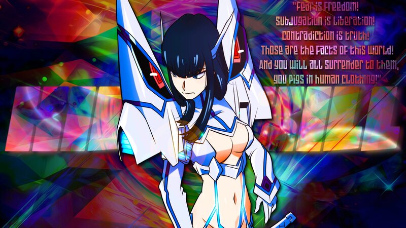 Anime Character in Armor — White, Dramatic