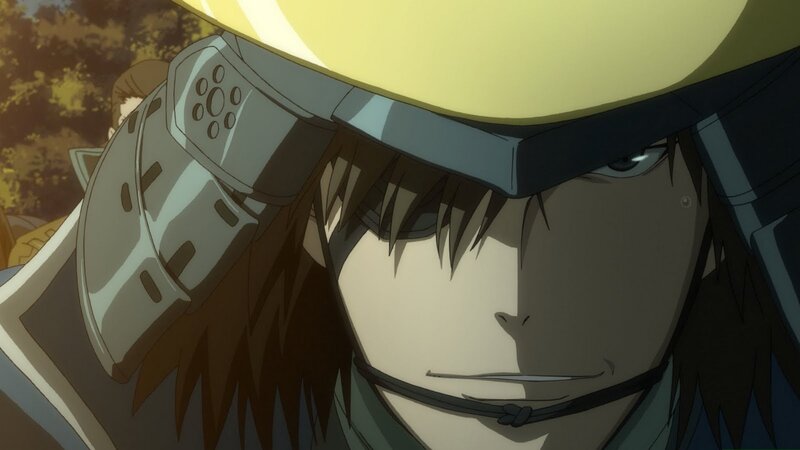 Anime Character in Armor — Yellow