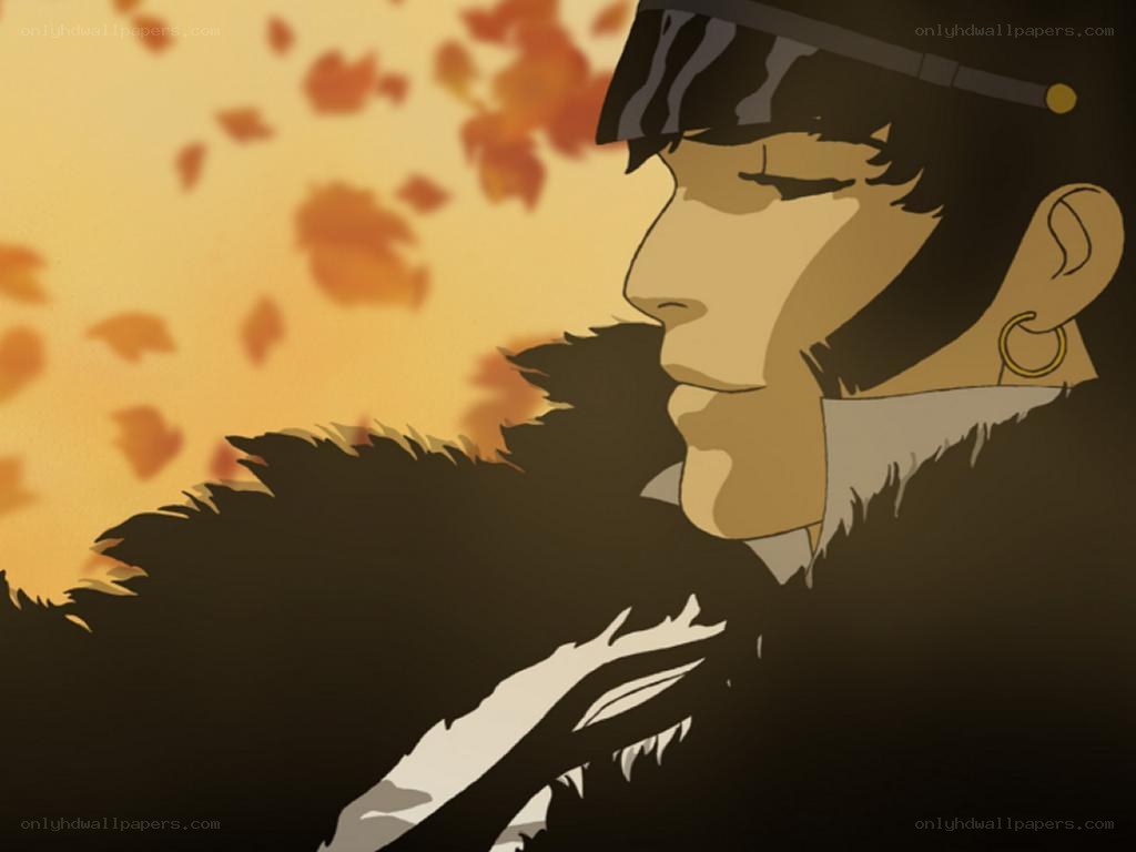 anime character in autumn
