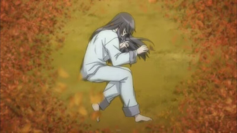 Anime Character in Autumn — Orange, Melancholic