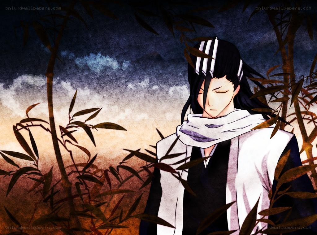 anime character in bamboo forest