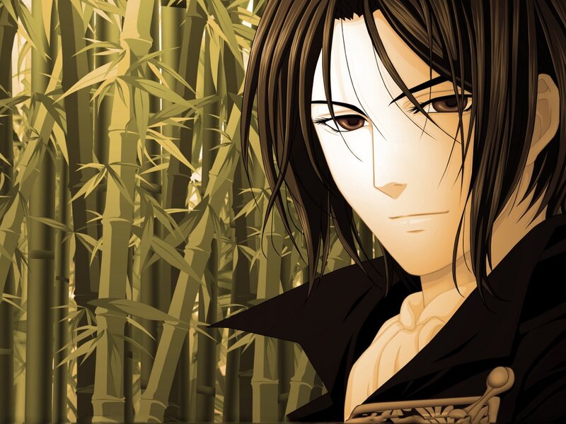 Anime Character in Bamboo — Green