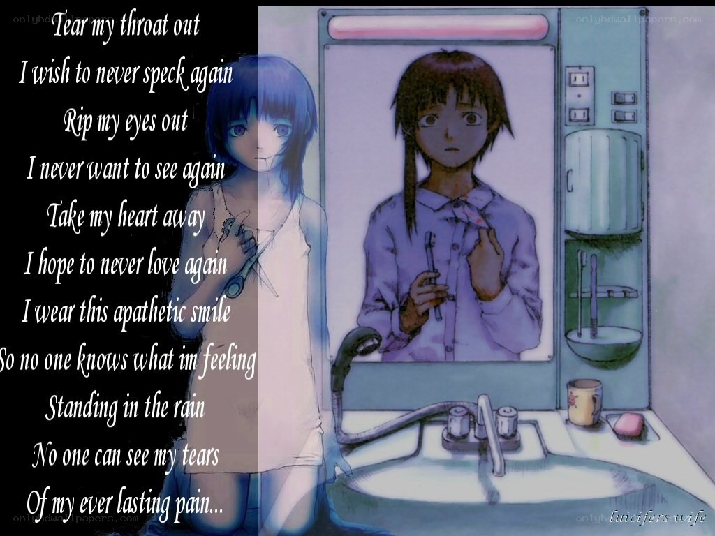 Anime character in bathroom
