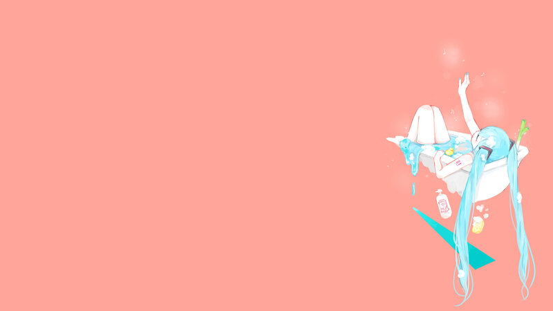 Anime Character in Bathtub — Pink