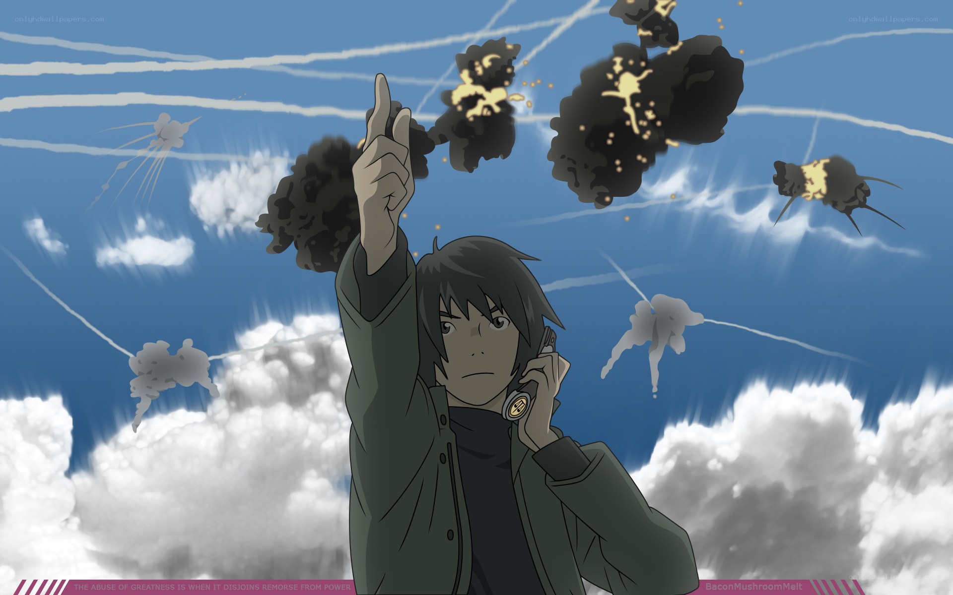 anime character in battle