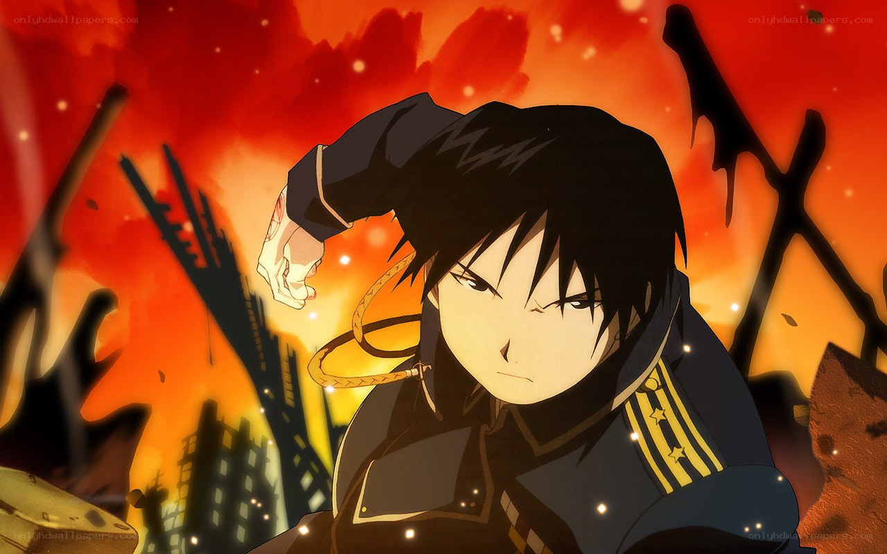anime character in battle