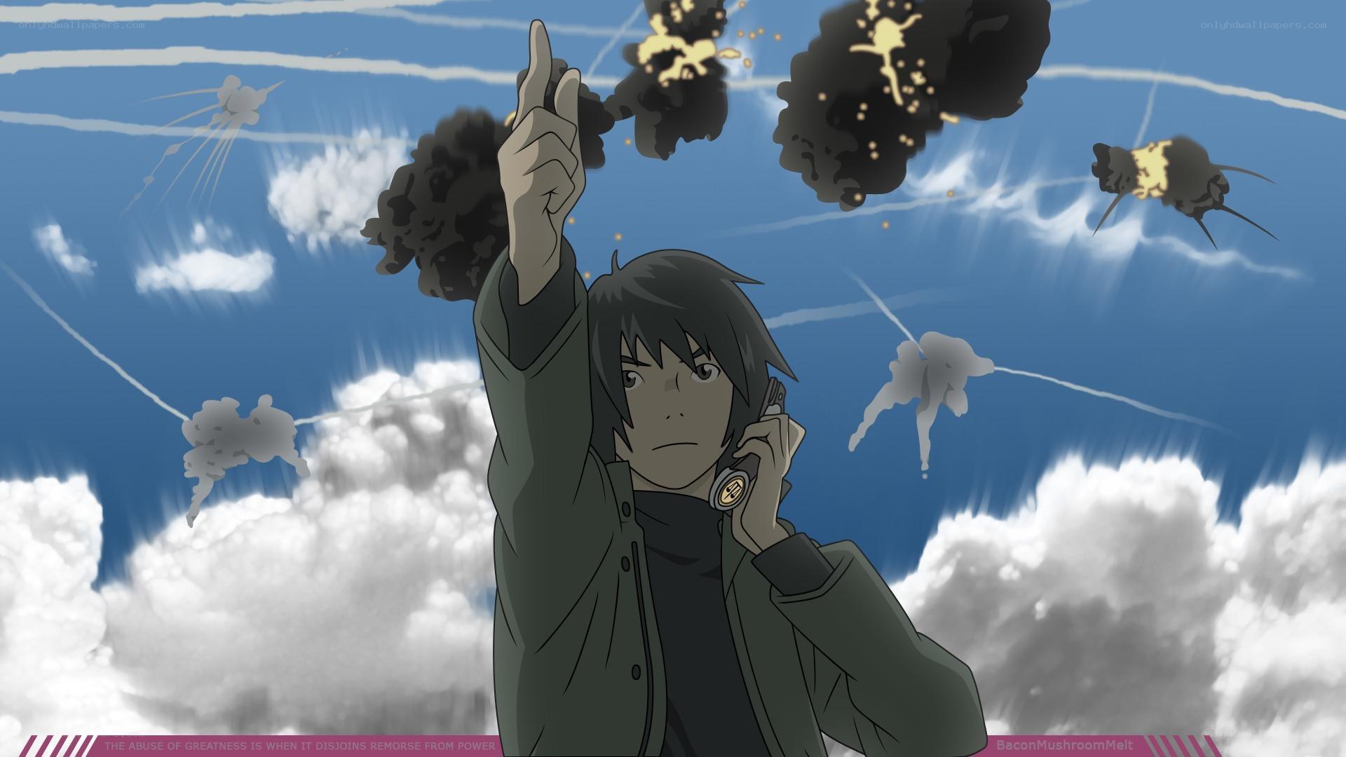 anime character in battle