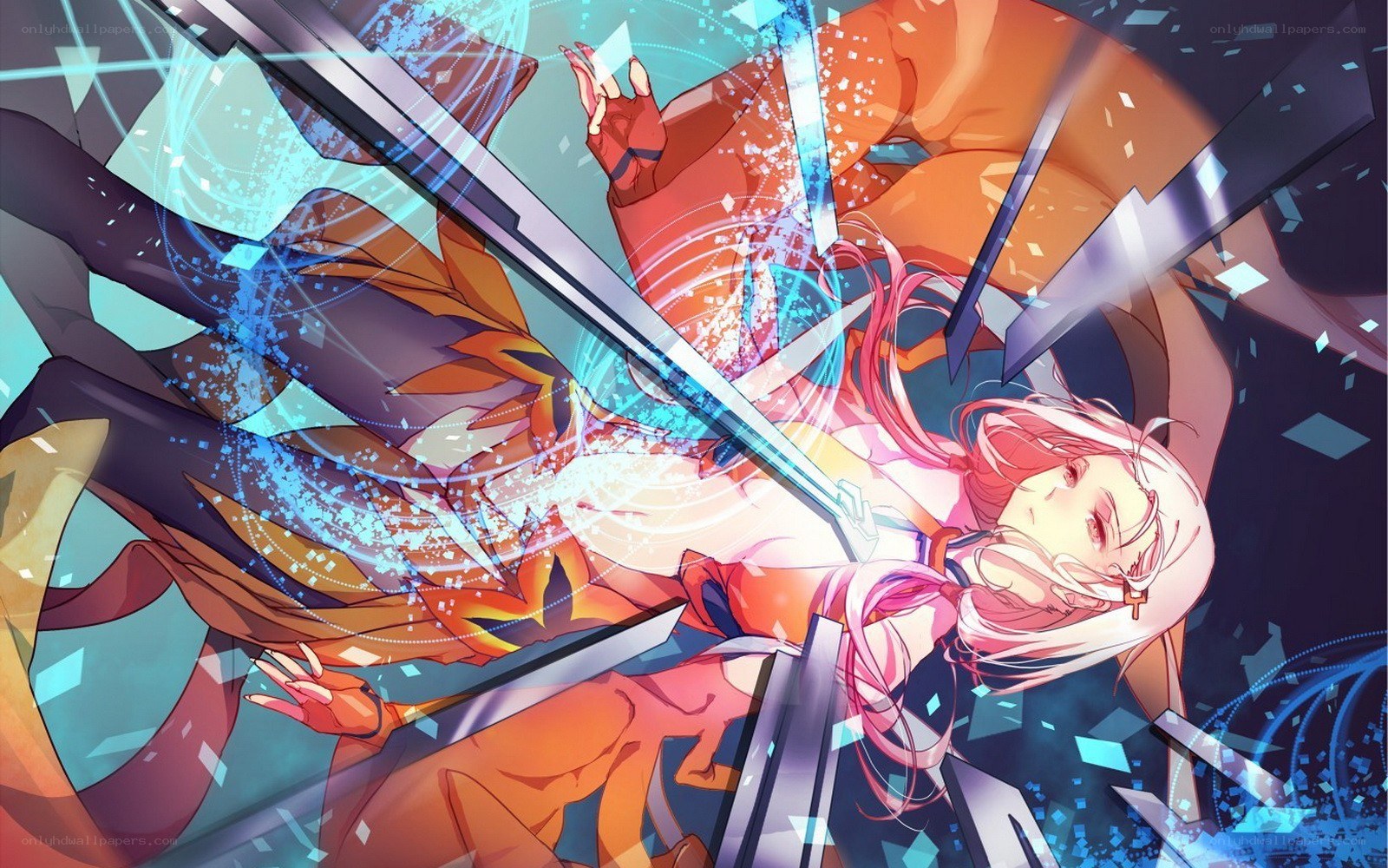 anime character in battle