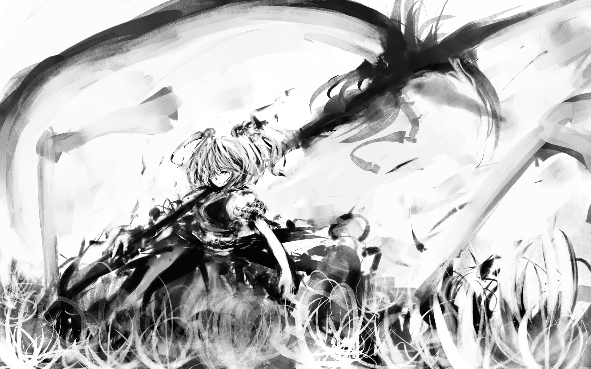 anime character in battle