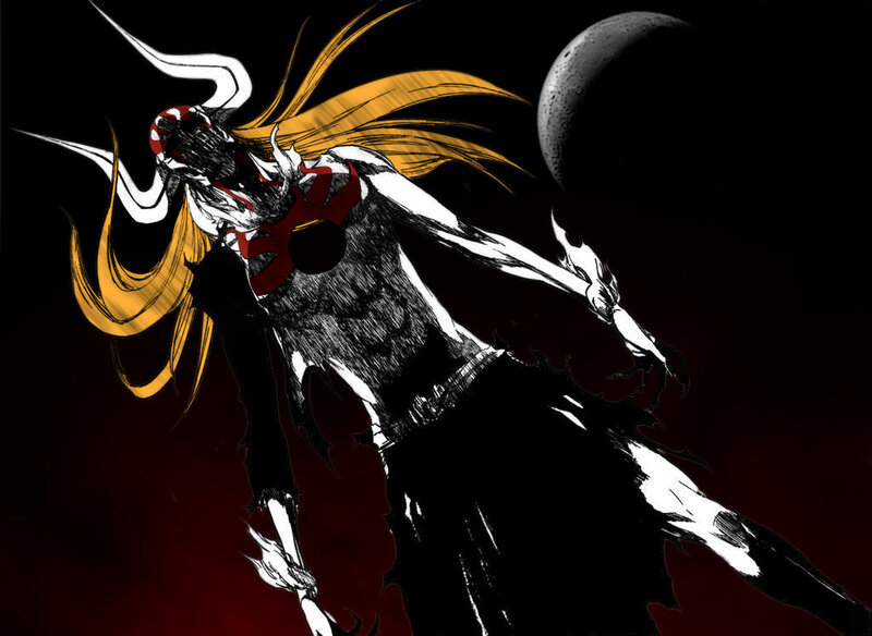 Anime Character in Battle — Black, Dramatic, Night