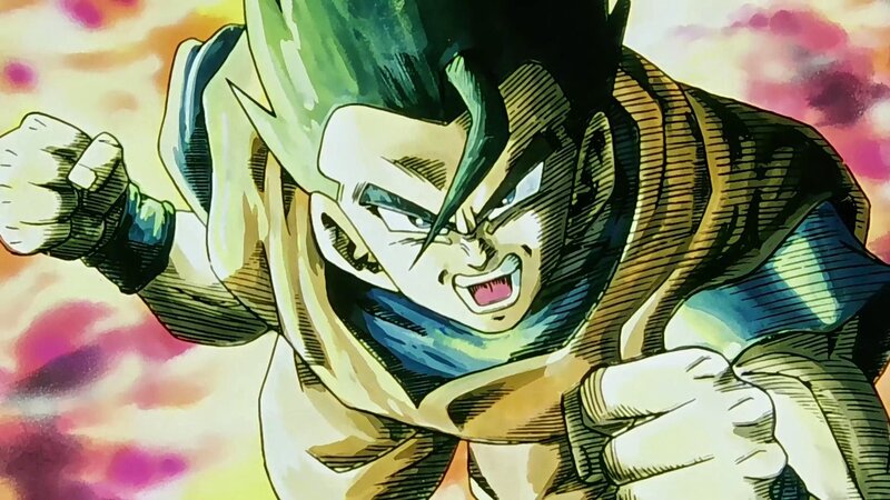 Anime Character in Battle — Green, Intense