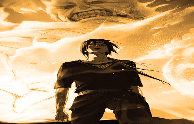 Anime Character in Battle — Orange
