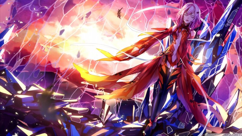 Anime Character in Battle — Red, Dramatic, Digital Art