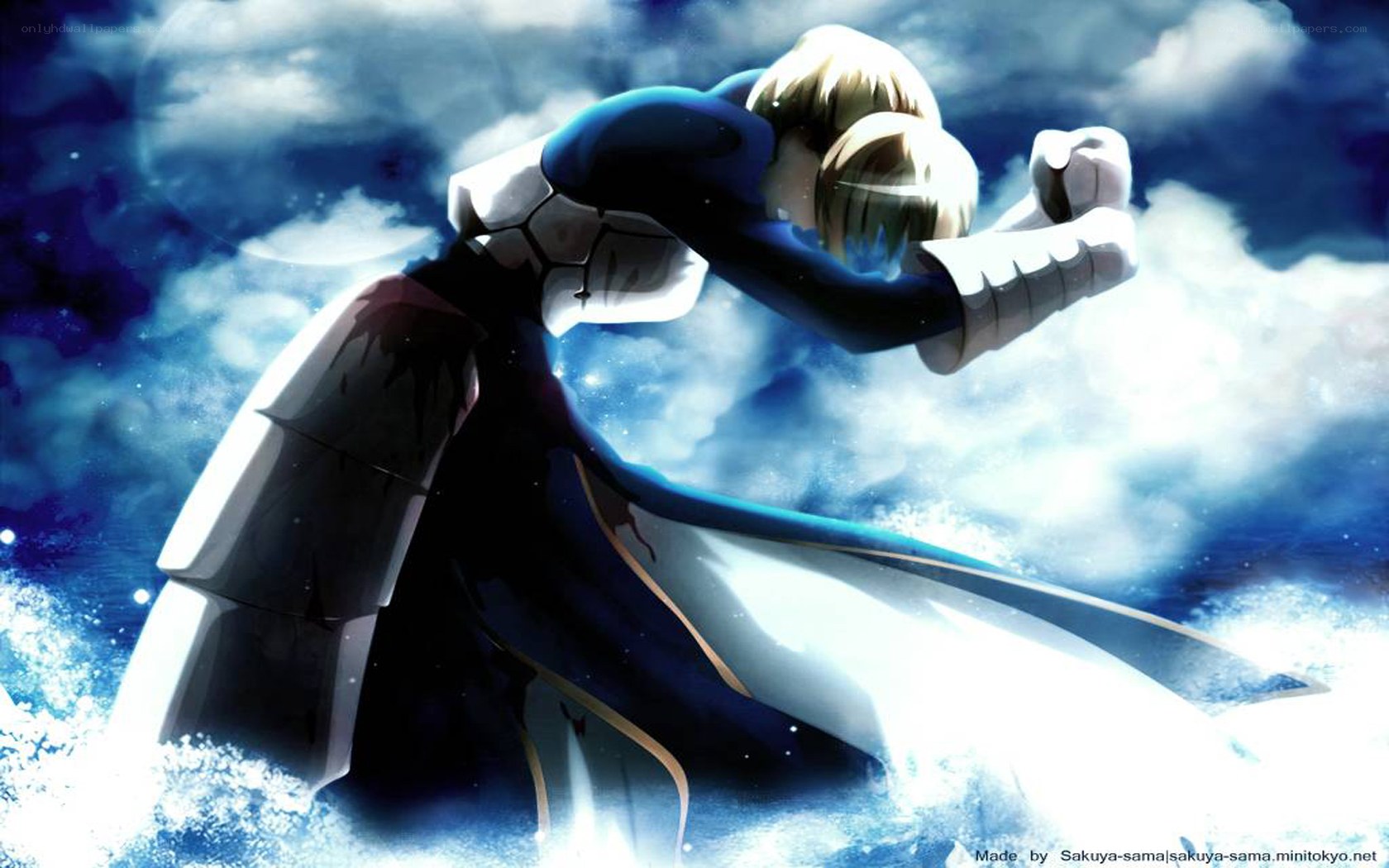 anime character in battle stance