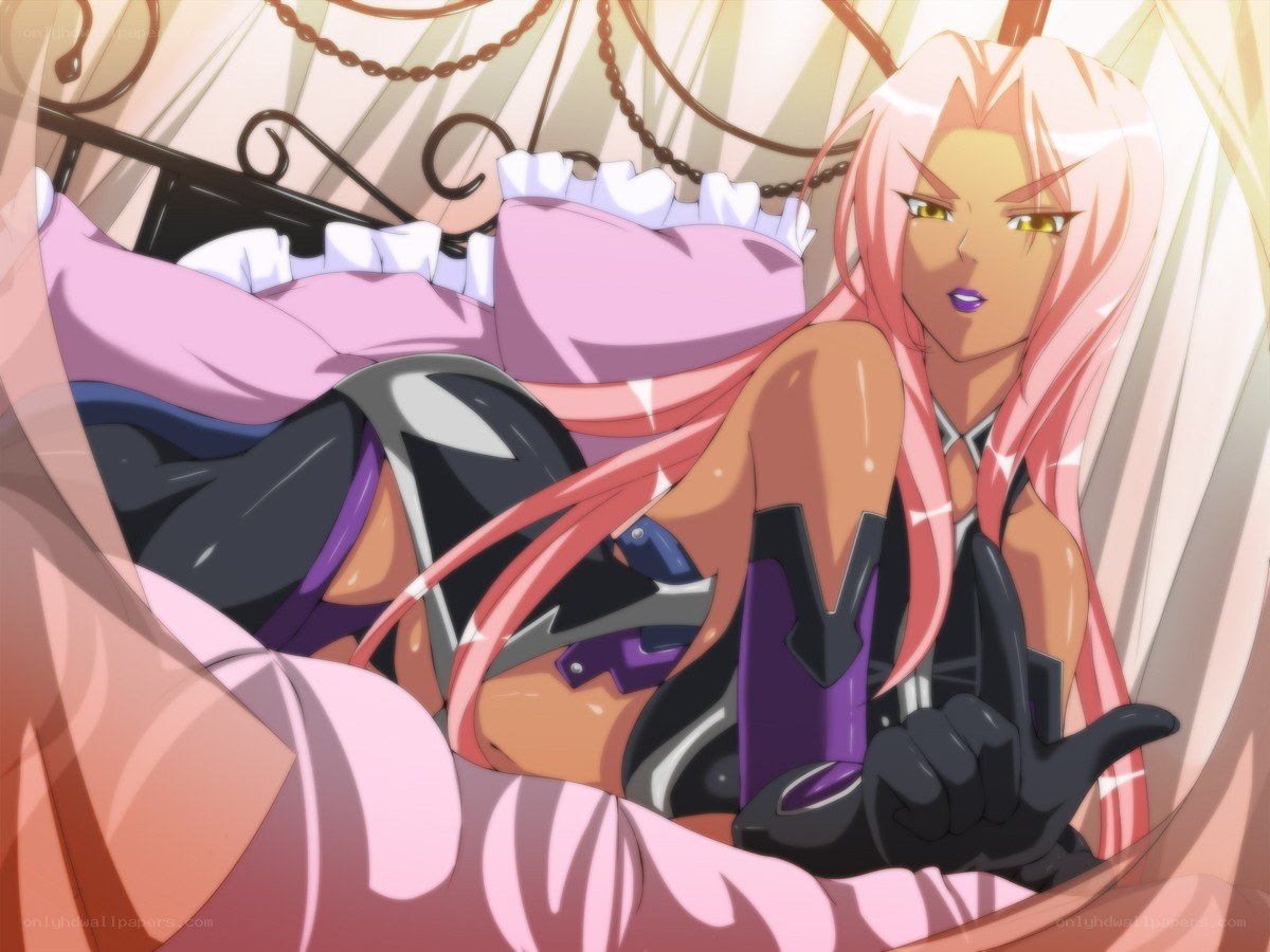 anime character in bed