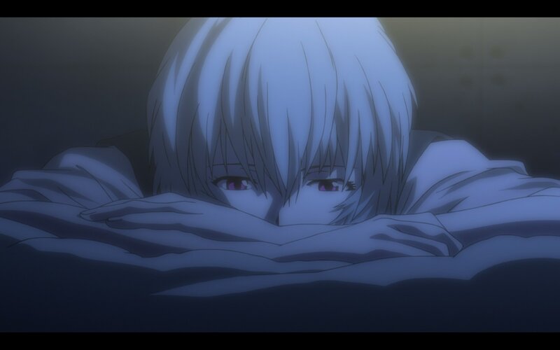 anime character in bed